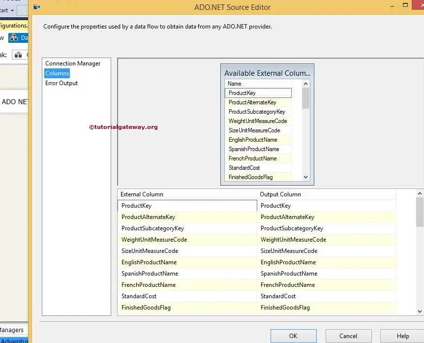 ADO.NET Source in SSIS 9