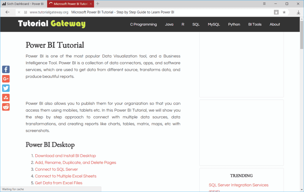 TutorialGateway Web Page 15