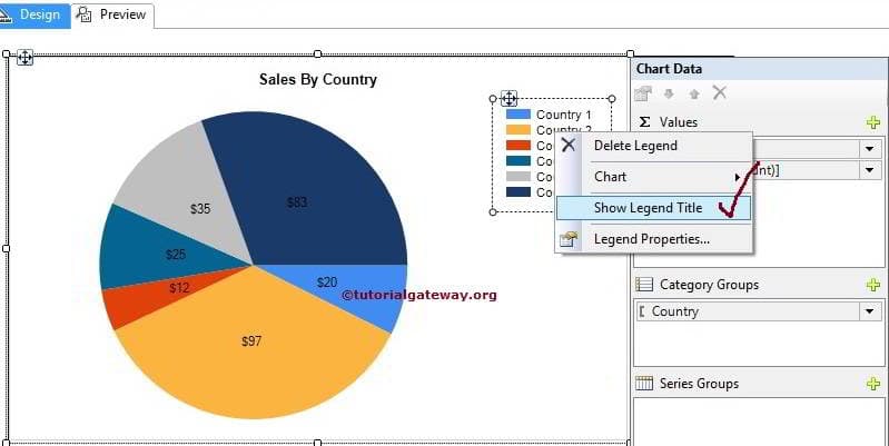 Add Lengend Title to Pie Chart 1