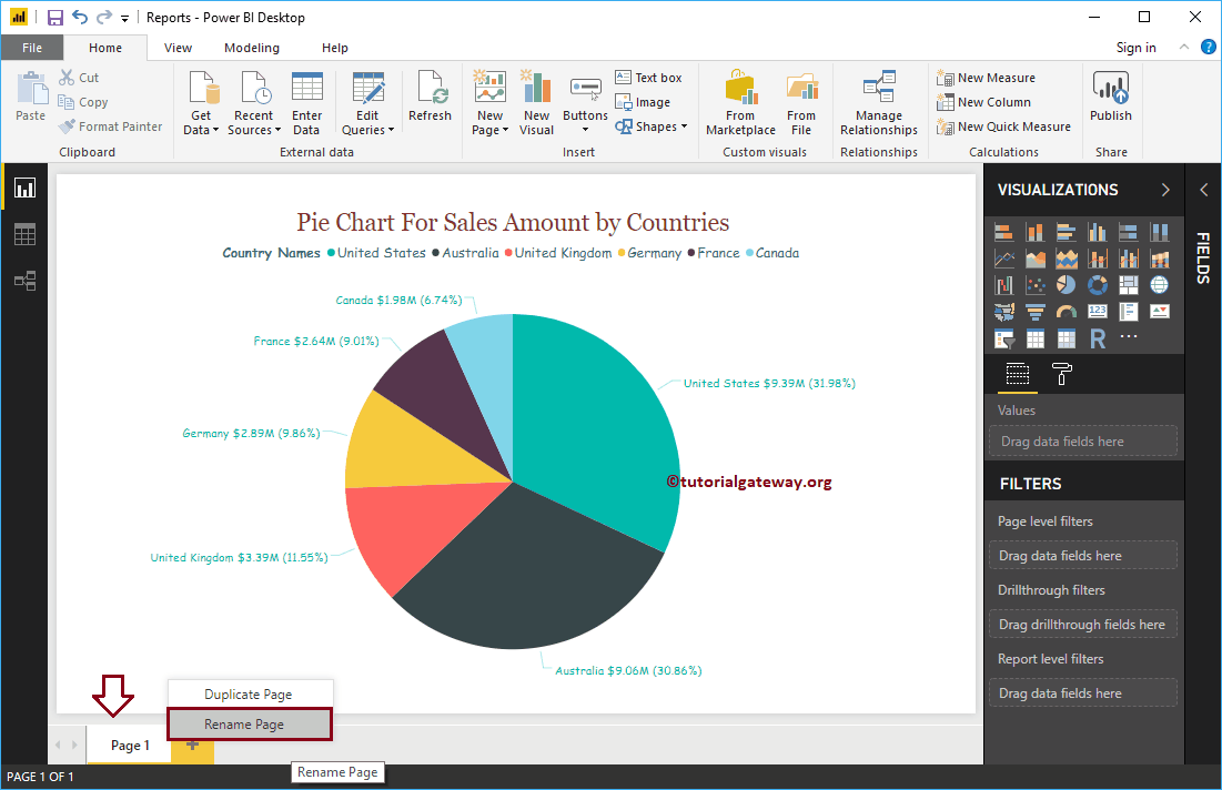 Add Rename and Duplicate Pages in Power BI 2