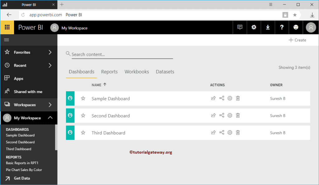 Add Reports to Power BI Dashboard 14