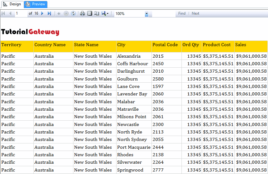 Add Row Numbers to a Report 3