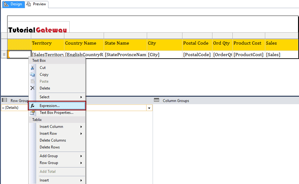 Add Row Numbers to a Report 6