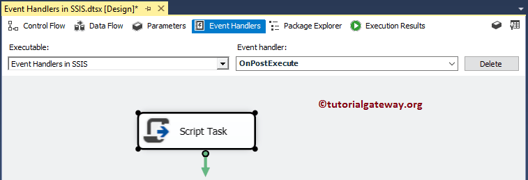 Add Script Task