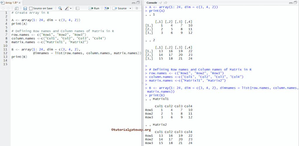 Array in R Programming 2