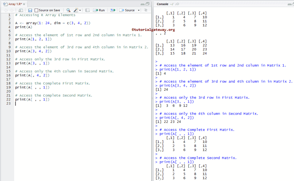 Array in R Programming 3