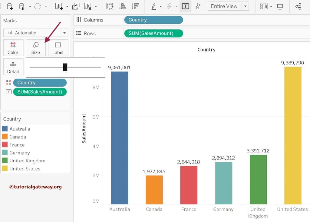 Change the Bar Chart Size