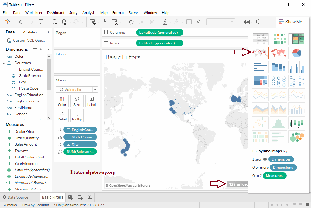Basic Tableau Filters on Maps 7