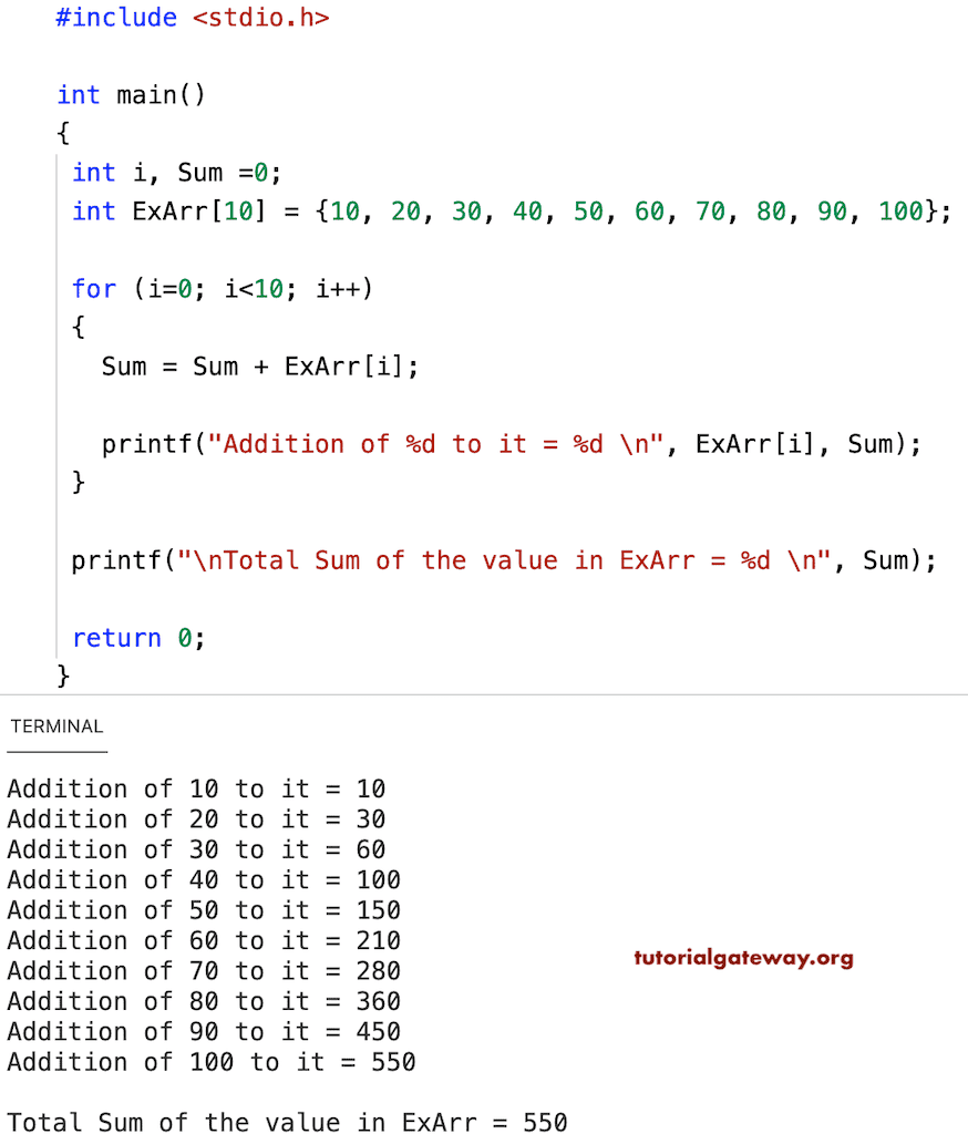 What is an Array in C