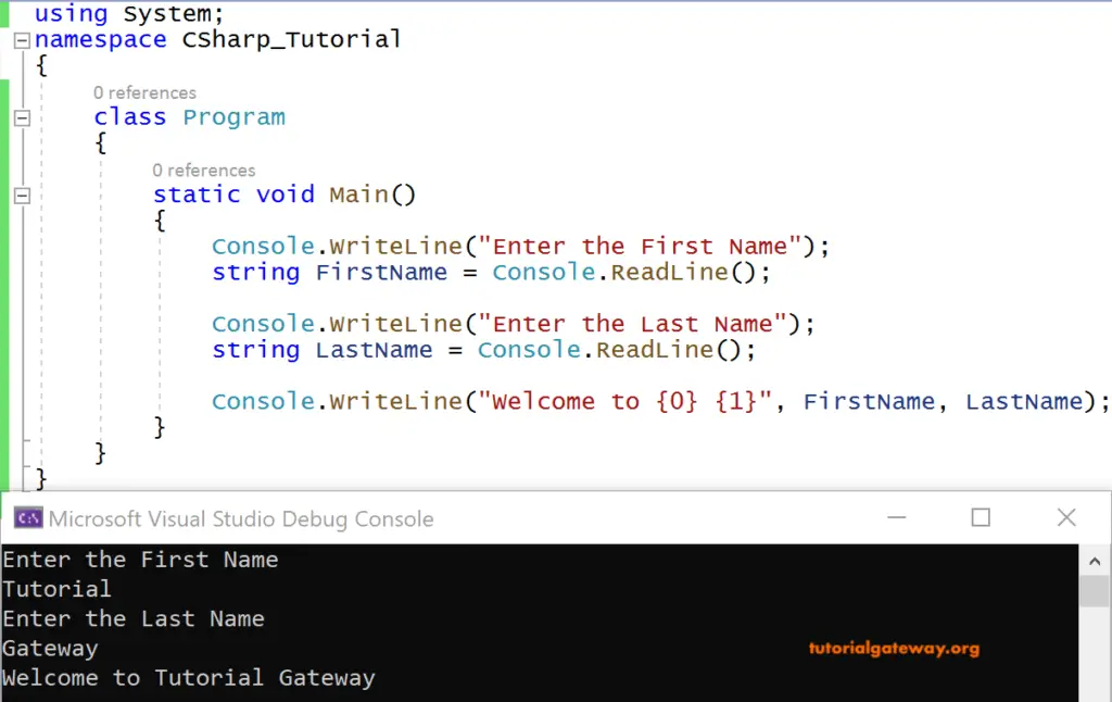 C# Basic Example Program 3