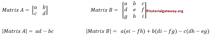 C Program to find Determinant of a Matrix 1