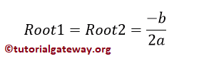 C Program to find Roots of a Quadratic Equation 4