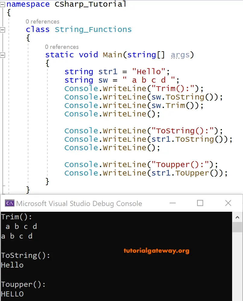 C# String Functions 2