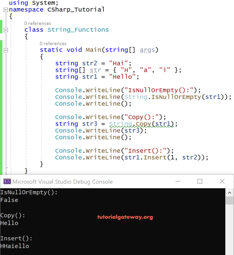 C# String Functions 5
