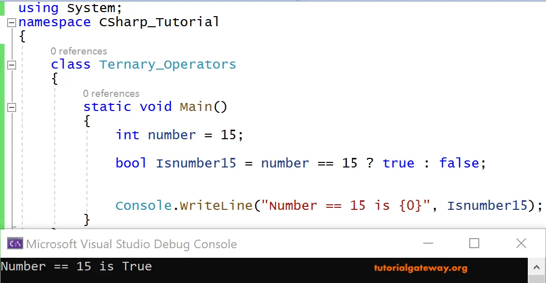 C# Ternary operator 2
