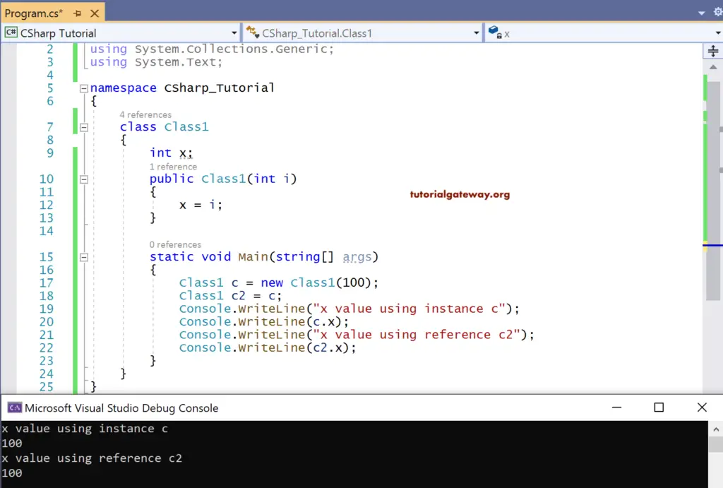 C# object or instance 4