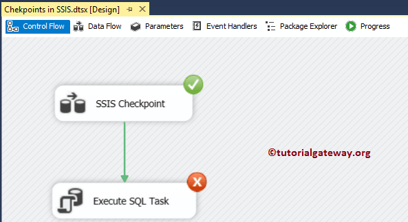 Checkpoints in SSIS Example 18