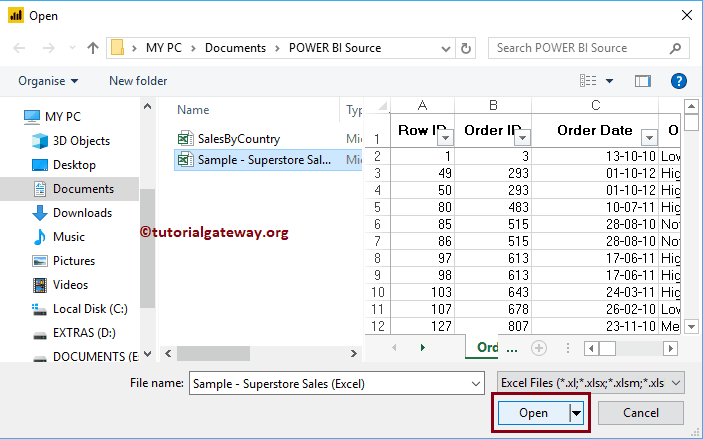 Connect Power BI to Multiple Excel Sheets 3