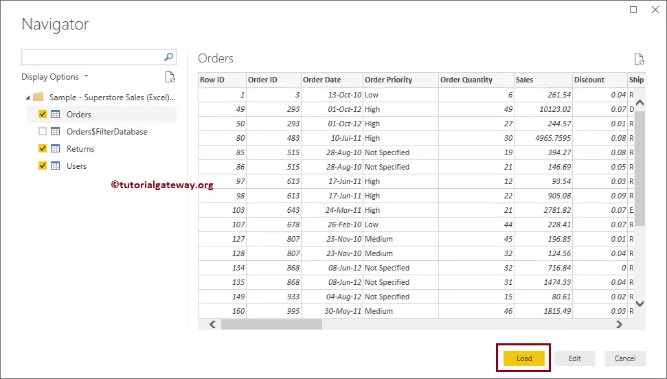 Connect Power BI to Multiple Excel Sheets 5