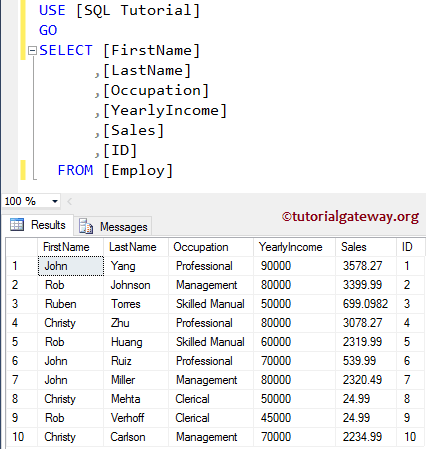 Connect Python and SQL Server Example 1