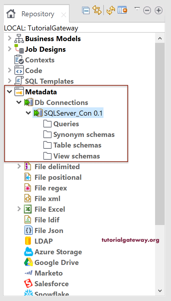 Connect Talend to SQL Server 5