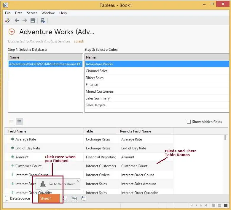 Connecting Tableau to Microsoft Analysis Services 5
