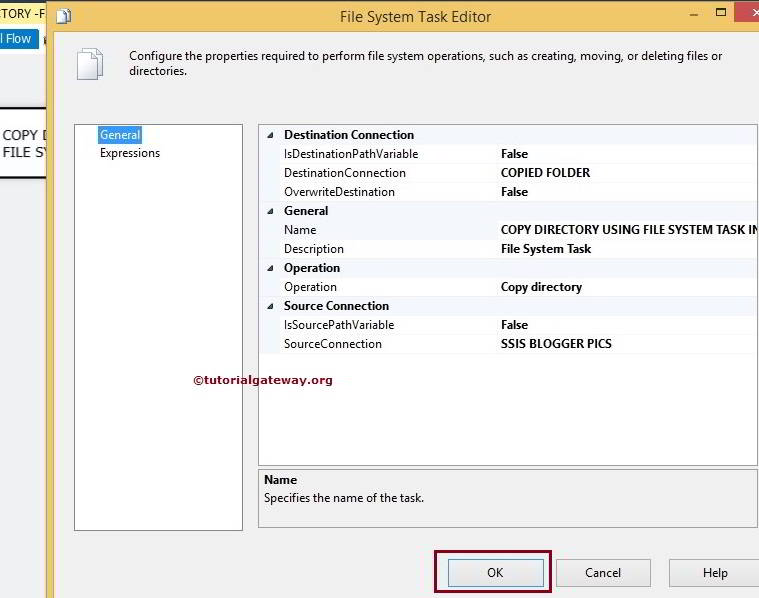 Copy Directory Using File System Task in SSIS 10