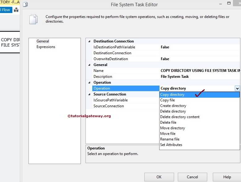 Copy Directory Using File System Task in SSIS 2