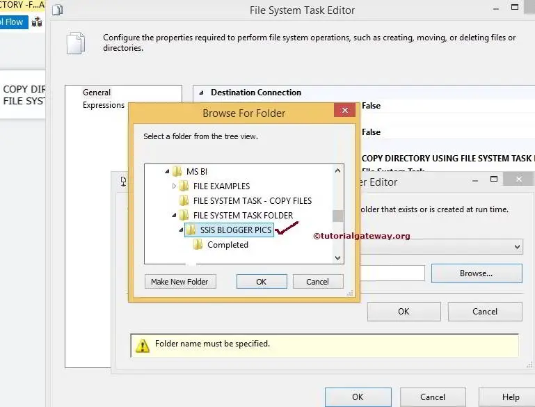 Copy Directory Using File System Task in SSIS 5