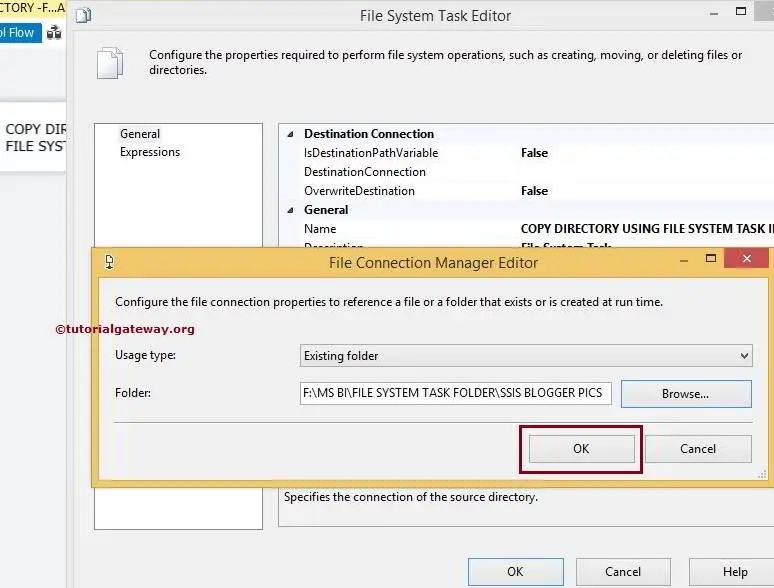 Copy Directory Using File System Task in SSIS 6