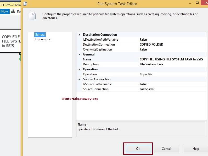 File System Task in SSIS 2014