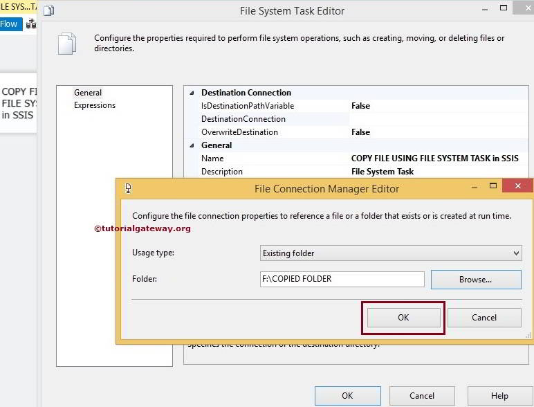 Copy Files Using File System Task in SSIS 9