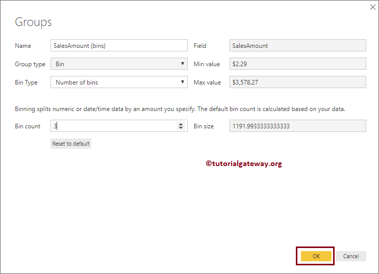 Create Bins in Power BI 15