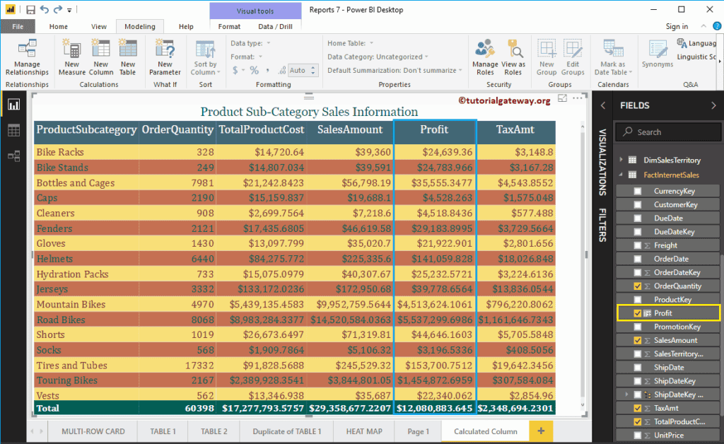 Create Calculated Columns in Power BI 7