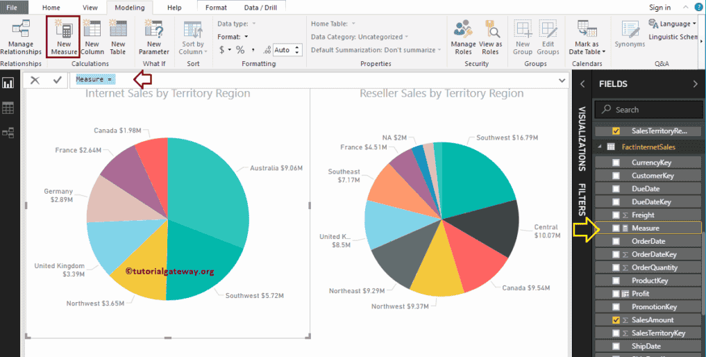 Créer des mesures calculées dans Power BI 1