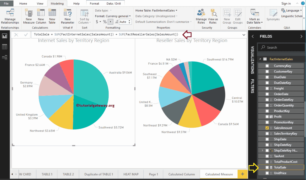Créer des mesures calculées dans Power BI 6