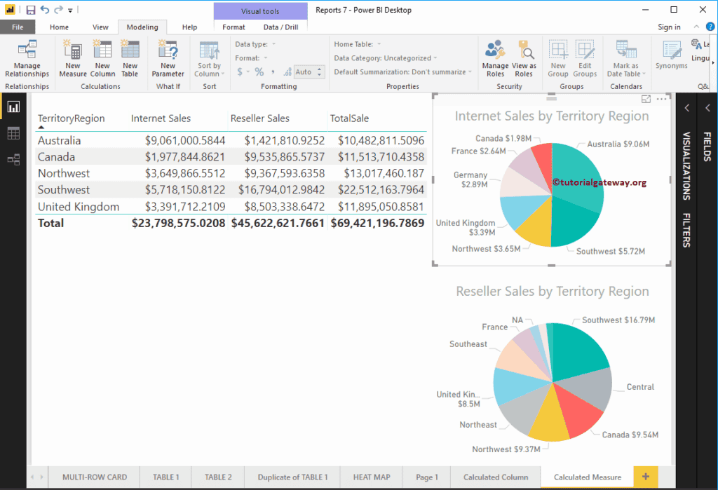 Créer des mesures calculées dans Power BI 9