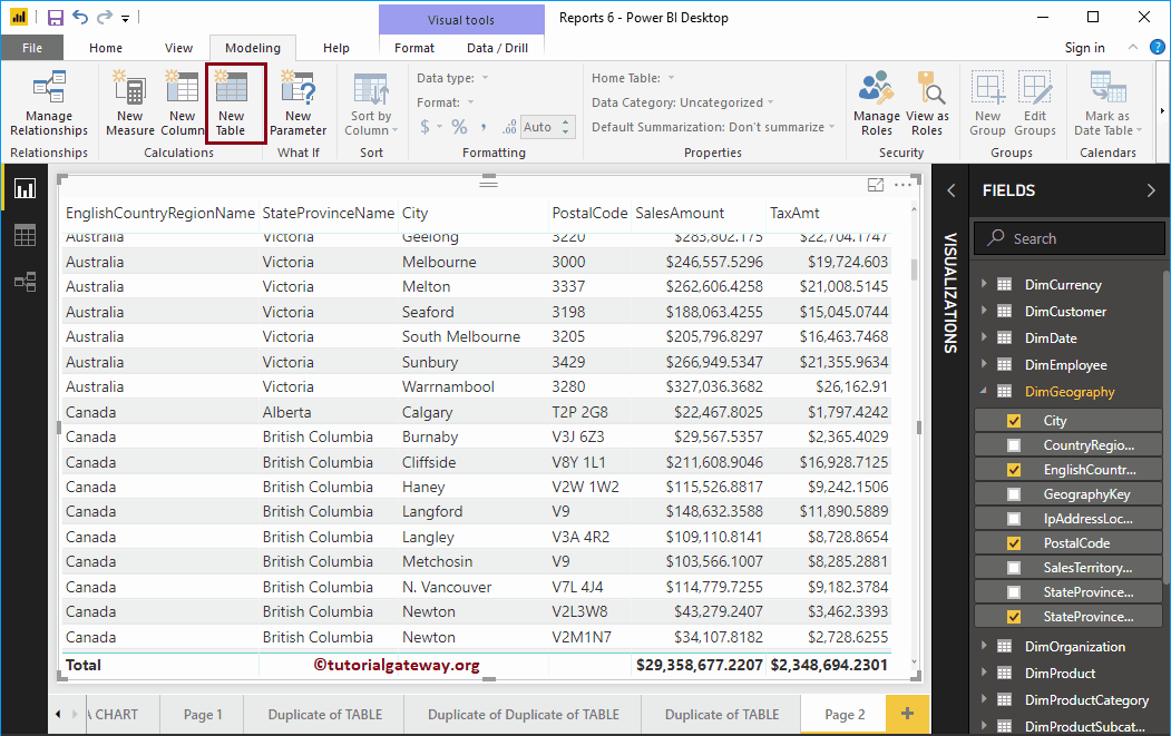 Create Calculated Tables in Power BI 2