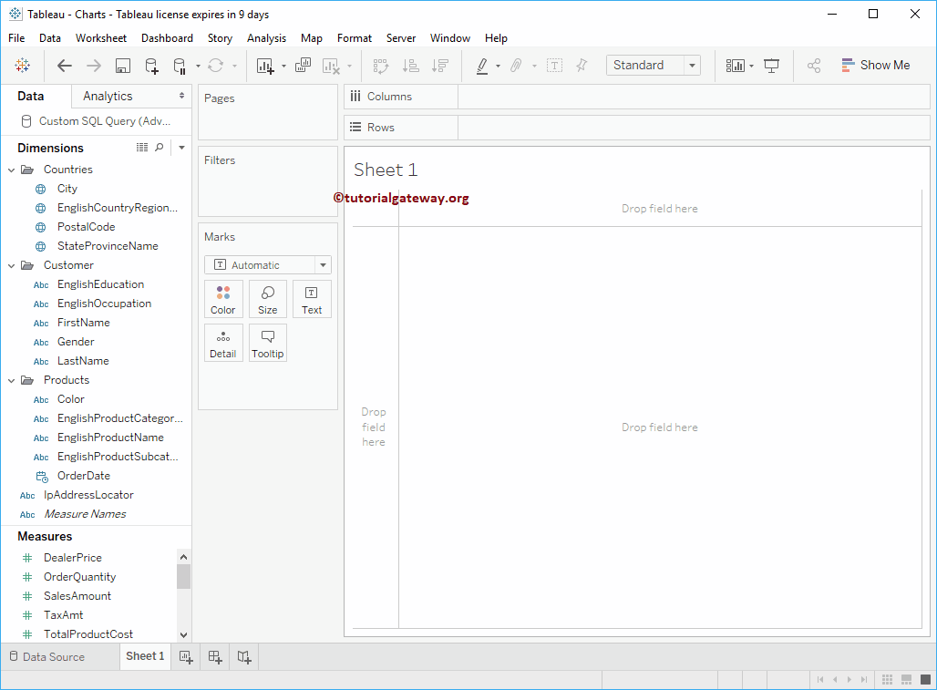 Create Folders in Tableau 11
