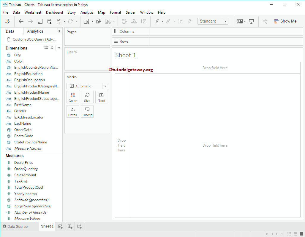 Create Folders in Tableau 9