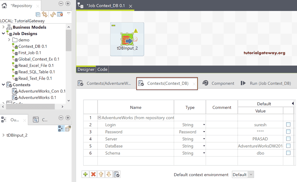 Talend Context Param | Implicit Context Load usage in both parent and ...