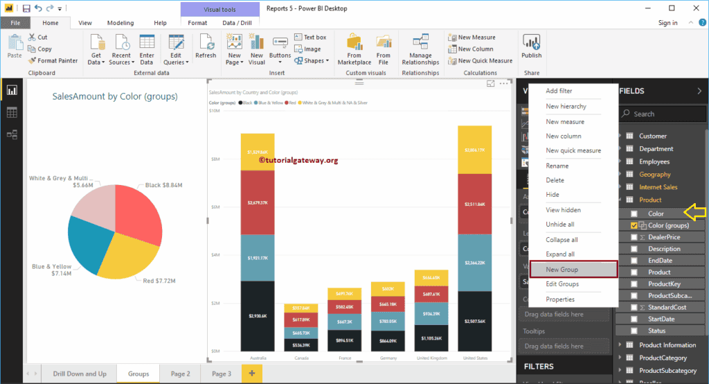 Create New Group option in Desktop 22