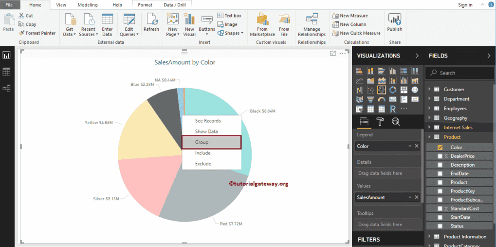 Create Groups in Power BI 3