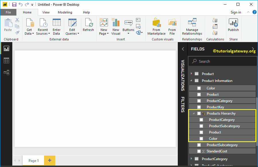 Create Hierarchy in Power BI 12