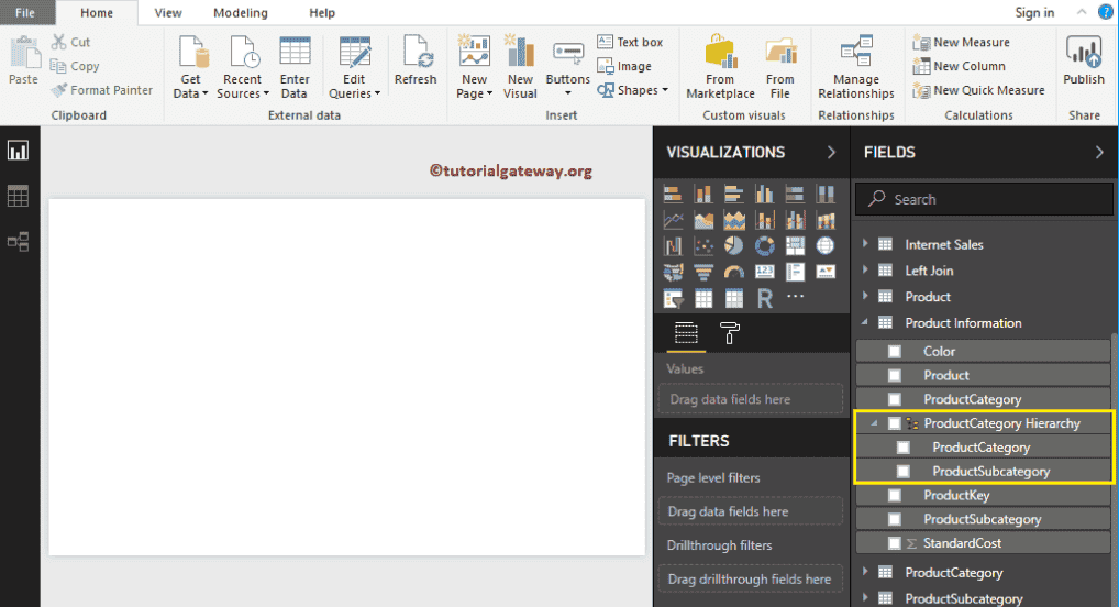 Create Hierarchy in Power BI 3