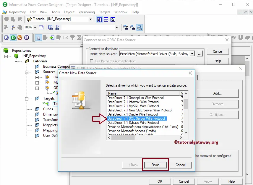 Create Informatica Target table using Source Definition 10