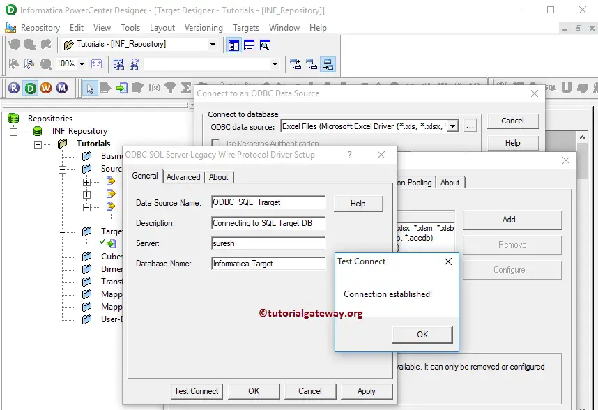 Create Informatica Target table using Source Definition 11