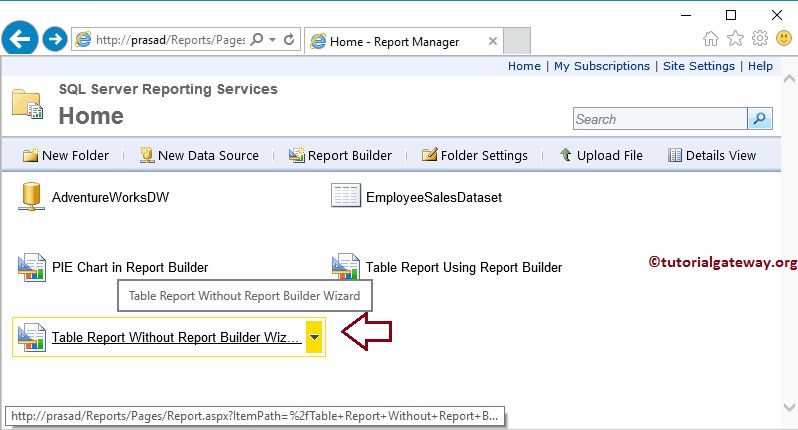 Save Report in Report Manager 19
