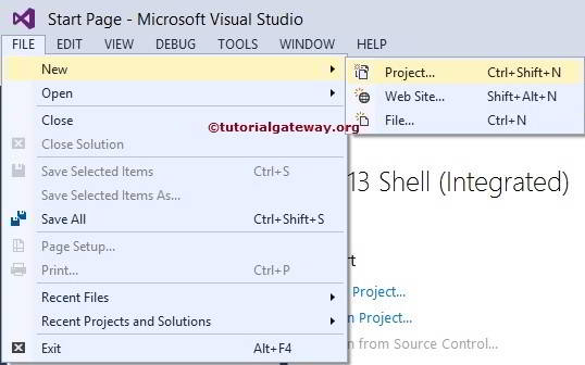 Create New Project in SSAS 1