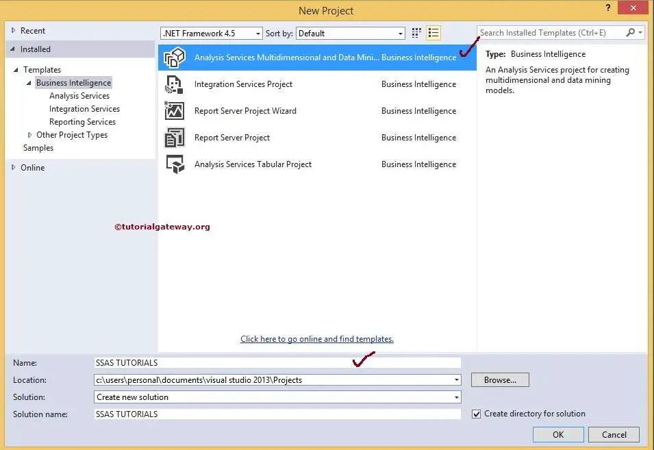 Create New SSAS Project 2